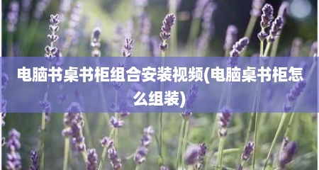 电脑书桌书柜组合安装视频(电脑桌书柜怎么组装)