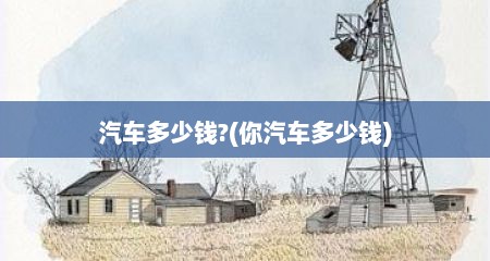 汽车多少钱?(你汽车多少钱)