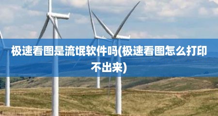 极速看图是流氓软件吗(极速看图怎么打印不出来)
