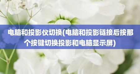 电脑和投影仪切换(电脑和投影链接后按那个按键切换投影和电脑显示屏)