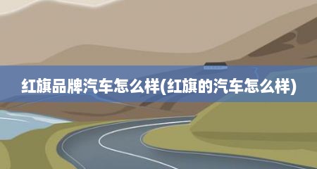 红旗品牌汽车怎么样(红旗的汽车怎么样)