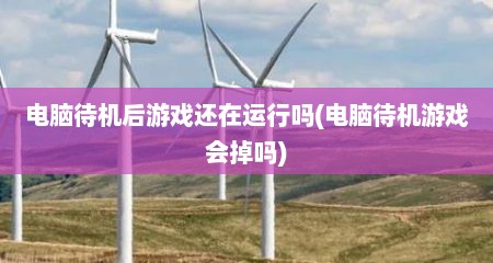 电脑待机后游戏还在运行吗(电脑待机游戏会掉吗)
