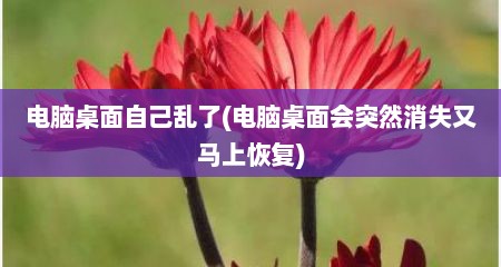 电脑桌面自己乱了(电脑桌面会突然消失又马上恢复)