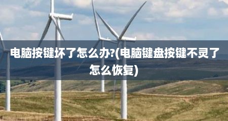 电脑按键坏了怎么办?(电脑键盘按键不灵了怎么恢复)