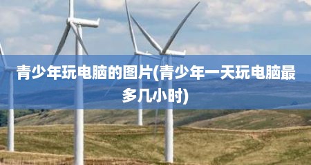 青少年玩电脑的图片(青少年一天玩电脑最多几小时)