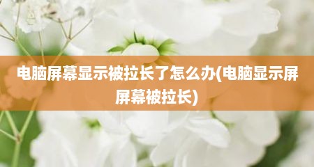 电脑屏幕显示被拉长了怎么办(电脑显示屏屏幕被拉长)