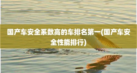 国产车安全系数高的车排名第一(国产车安全性能排行)