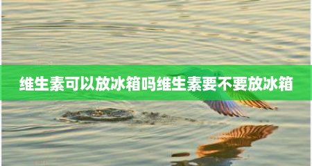 维生素可以放冰箱吗维生素要不要放冰箱