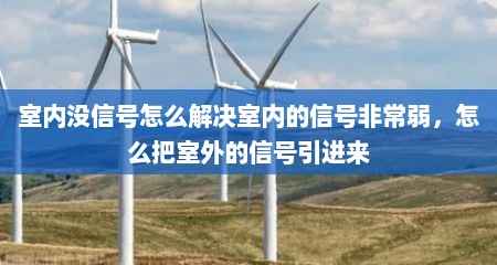 室内没信号怎么解决室内的信号非常弱，怎么把室外的信号引进来