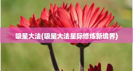 吸星大法(吸星大法星际修炼新境界)