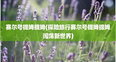 赛尔号提姆提姆(探险旅行赛尔号提姆提姆闯荡新世界)
