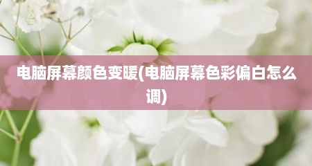 电脑屏幕颜色变暖(电脑屏幕色彩偏白怎么调)