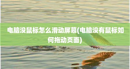 电脑没鼠标怎么滑动屏幕(电脑没有鼠标如何拖动页面)