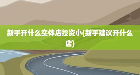 新手开什么实体店投资小(新手建议开什么店)