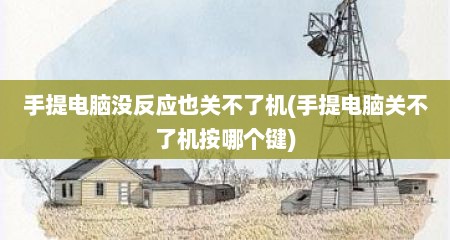 手提电脑没反应也关不了机(手提电脑关不了机按哪个键)