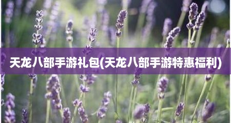 天龙八部手游礼包(天龙八部手游特惠福利)