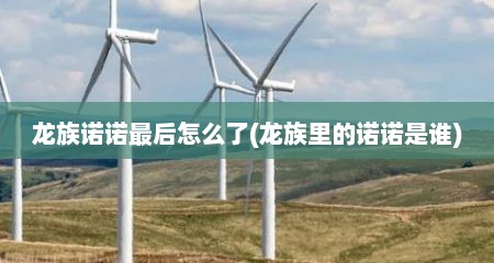 龙族诺诺最后怎么了(龙族里的诺诺是谁)