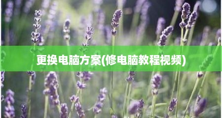 更换电脑方案(修电脑教程视频)