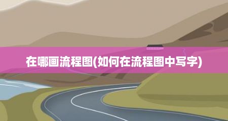 在哪画流程图(如何在流程图中写字)