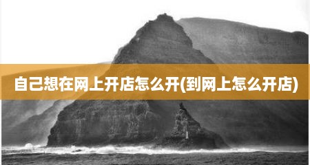 自己想在网上开店怎么开(到网上怎么开店)