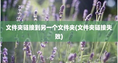 文件夹链接到另一个文件夹(文件夹链接失败)