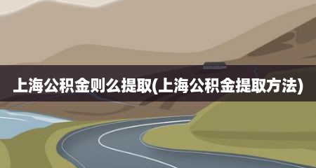 上海公积金则么提取(上海公积金提取方法)