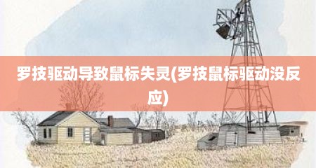 罗技驱动导致鼠标失灵(罗技鼠标驱动没反应)