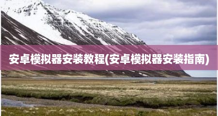 安卓模拟器安装教程(安卓模拟器安装指南)