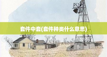 套件中套(套件种类什么意思)