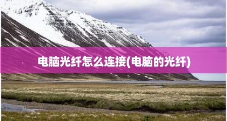 电脑光纤怎么连接(电脑的光纤)
