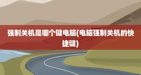 强制关机是哪个键电脑(电脑强制关机的快捷键)