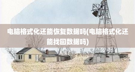 电脑格式化还能恢复数据吗(电脑格式化还能找回数据吗)
