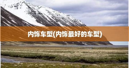 内饰车型(内饰最好的车型)