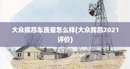 大众辉昂车质量怎么样(大众辉昂2021评价)