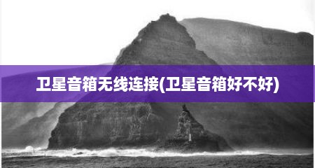 卫星音箱无线连接(卫星音箱好不好)