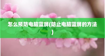 怎么预防电脑蓝屏(防止电脑蓝屏的方法)