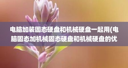 电脑加装固态硬盘和机械硬盘一起用(电脑固态加机械固态硬盘和机械硬盘的优缺点)