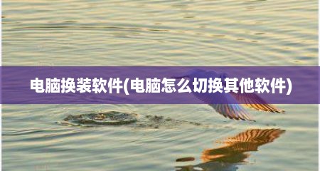 电脑换装软件(电脑怎么切换其他软件)