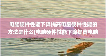 电脑硬件性能下降提高电脑硬件性能的方法是什么(电脑硬件性能下降提高电脑硬件性能的方法有)