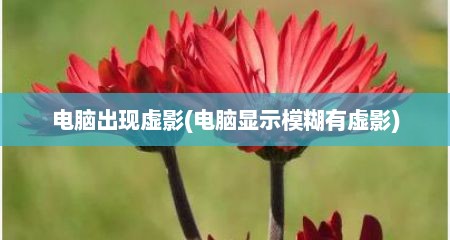 电脑出现虚影(电脑显示模糊有虚影)