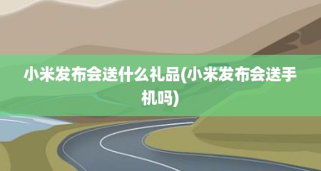 小米发布会送什么礼品(小米发布会送手机吗)