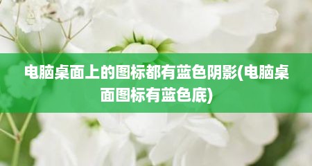 电脑桌面上的图标都有蓝色阴影(电脑桌面图标有蓝色底)