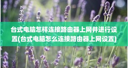 台式电脑怎样连接路由器上网并进行设置(台式电脑怎么连接路由器上网设置)