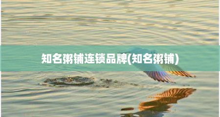 知名粥铺连锁品牌(知名粥铺)