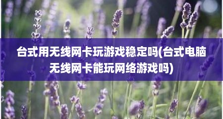 台式用无线网卡玩游戏稳定吗(台式电脑无线网卡能玩网络游戏吗)