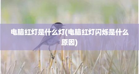 电脑红灯是什么灯(电脑红灯闪烁是什么原因)