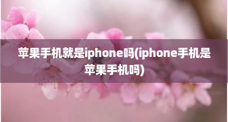 苹果手机就是iphone吗(iphone手机是苹果手机吗)