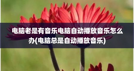 电脑老是有音乐电脑自动播放音乐怎么办(电脑总是自动播放音乐)
