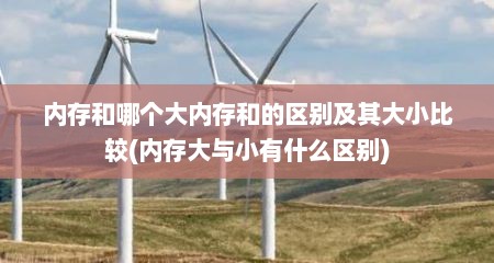内存和哪个大内存和的区别及其大小比较(内存大与小有什么区别)