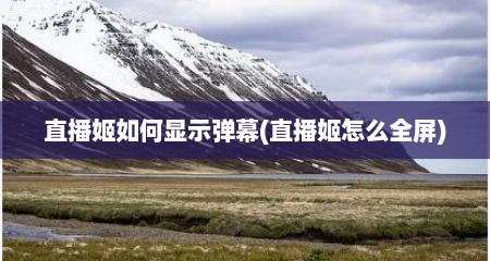 直播姬如何显示弹幕(直播姬怎么全屏)
